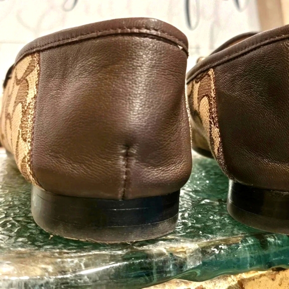 Coach Haley Loafer Signature Jacquard Wmns Sz 5.5 - Picture 8 of 14